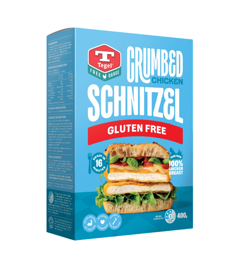 Tegel Free Range Gluten Free Crumbed Schnitzel 400G 3D 2 3