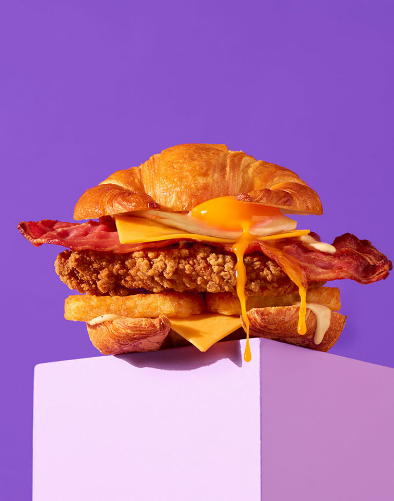 Croissant Breakfast Burger