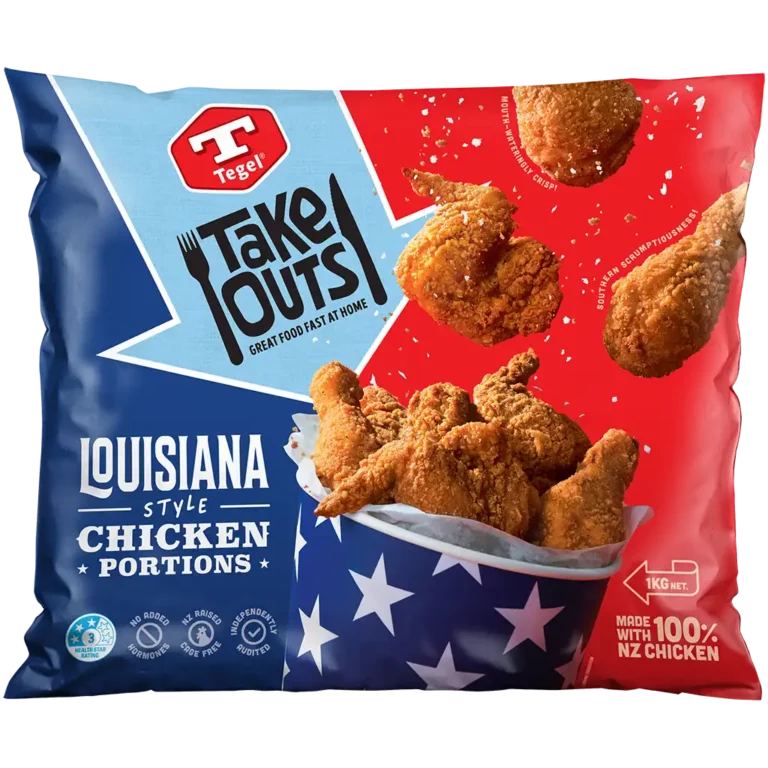 Tegel Take Outs Louisiana Style Chicken Portions 1kg