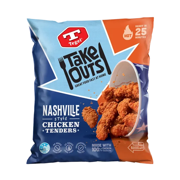 Tegel Take Outs Nashville Style Chicken Tenders 500g