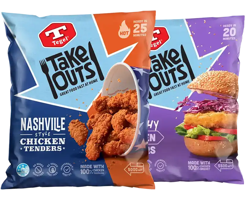 Tegel Take Outs Extra Crunchy Chicken Burgers 550g